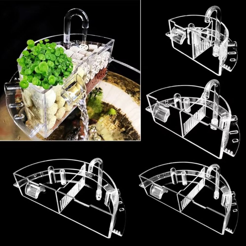 Aquarium Fish Jar - 3-in-1 External Filter Box Hanging Type