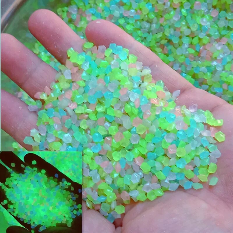Aquarium Fish Guppy - 1000pcs 3-5mm Luminous Sand Glow In