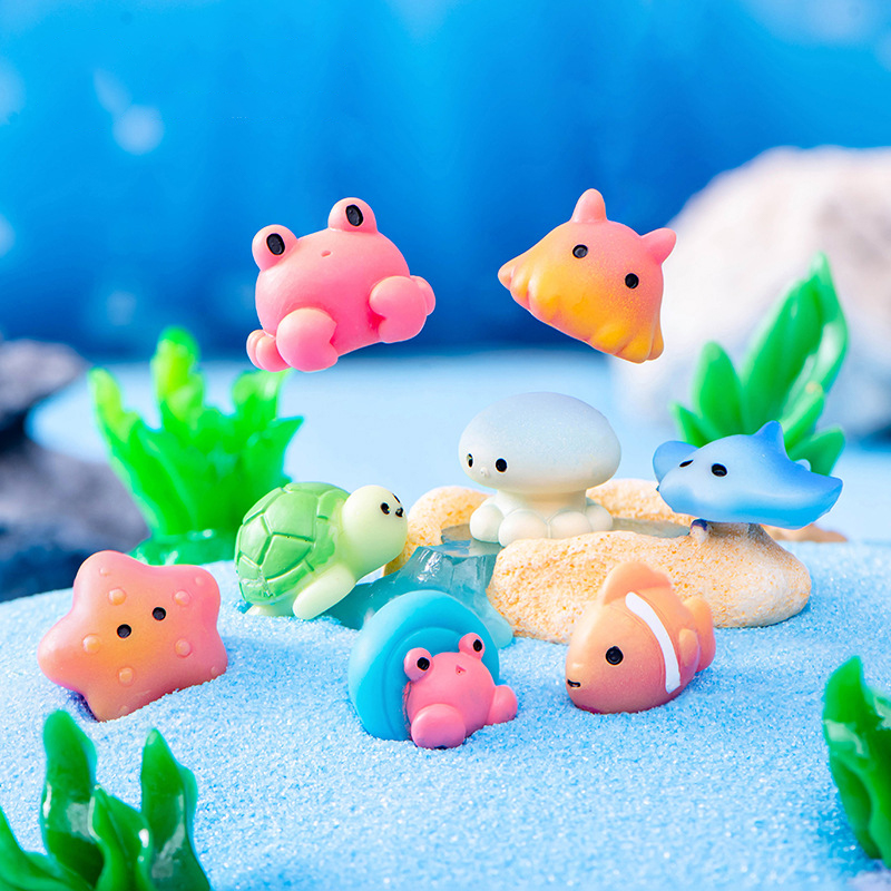 Aquarium Fish Dolphin - Creative Resin Ocean Animals Dolphins Qctopuses