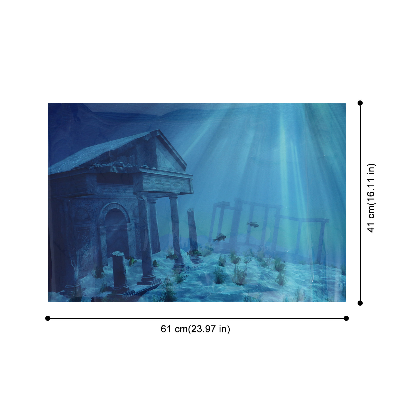 Wall Paper Aquarium Poster Bac - Aquarium Fish Wallpaper 评论和价格