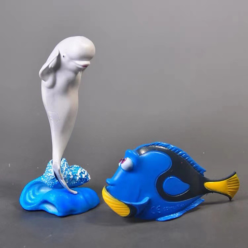 Cute 6 PC Dolls Statue World O - Aquarium Fish Dolphin 评论和价格