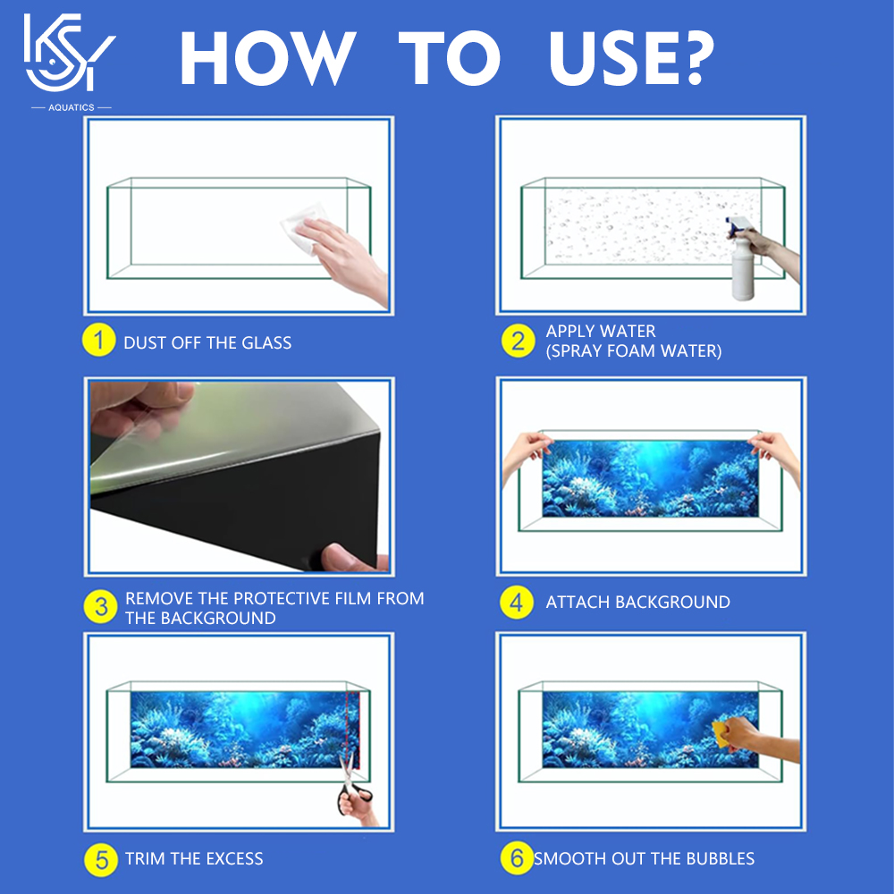 Aquarium Background Sticker 80 - Aquarium Fish Wallpaper 评论和价格