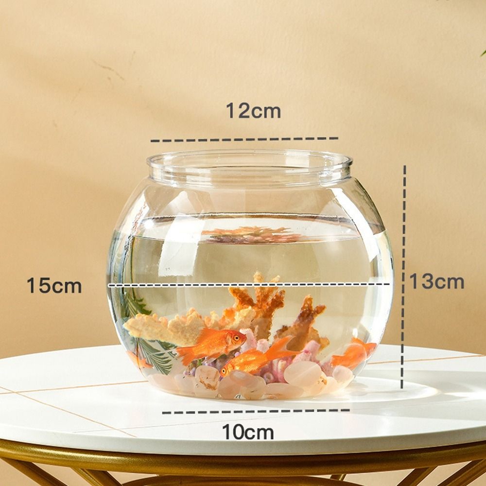 Home Decor Clear Transparent R - Aquarium Fish Jar 评论和价格