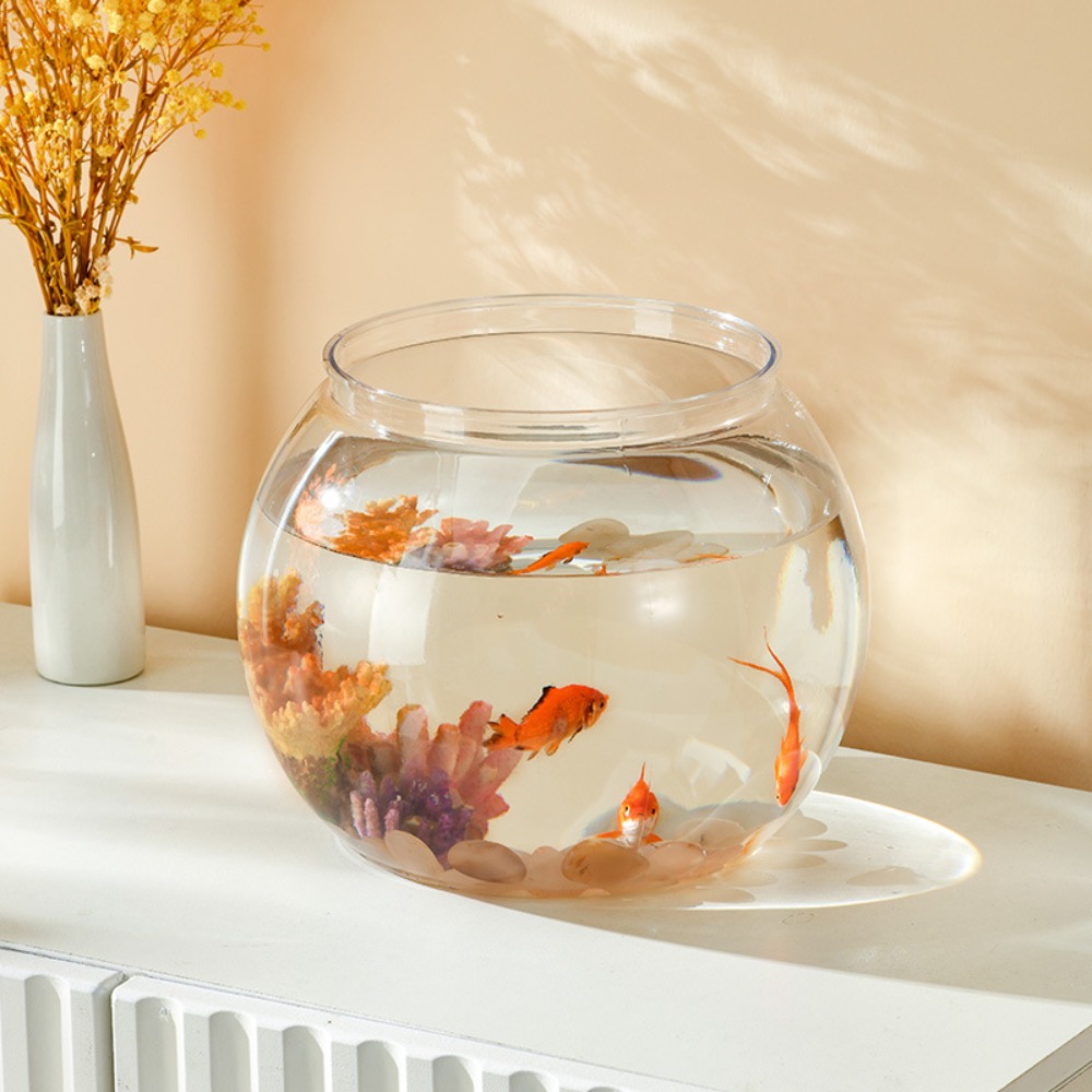 Home Decor Clear Transparent R - Aquarium Fish Jar 评论和价格