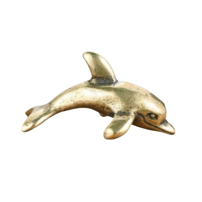 Brass Dolphin Figurine Vintage - Aquarium Fish Dolphin 评论和价格