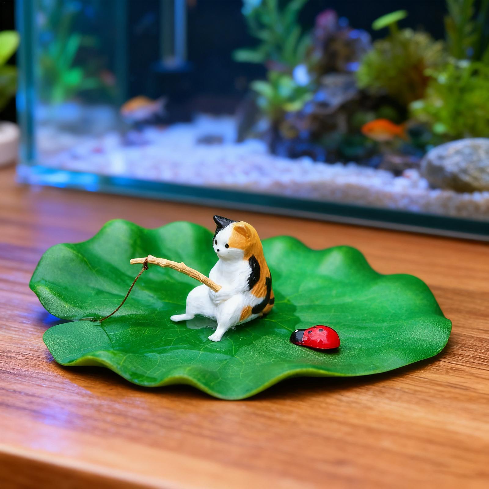 Aquarium Decor Floating Cat Fi - Aquarium Fish Escape 评论和价格