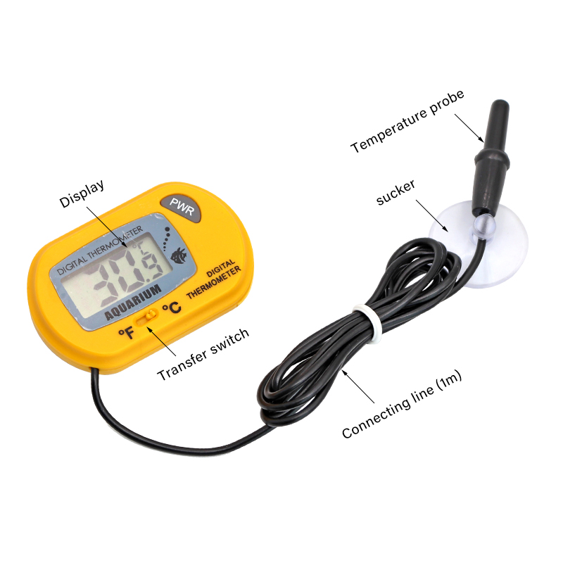 Fish Tank Thermometer LCD Digi - Aquarium Fish And Supplies 评论和价格