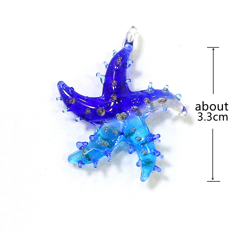 Mini Glass Starfish Pendant Co - Aquarium Fish And Supplies 评论和价格