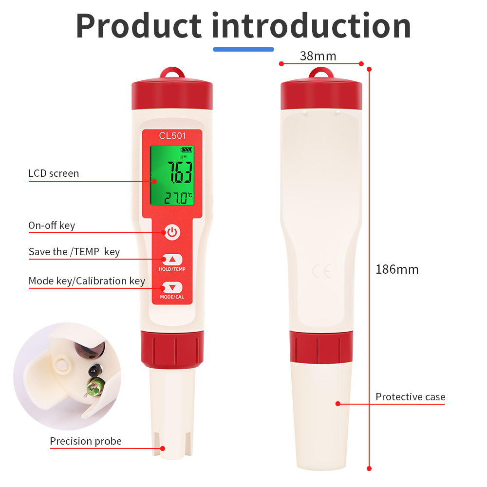 PH/CL2/H2/ORP/Temperature Mete - Aquarium Test Kit 评论和价格