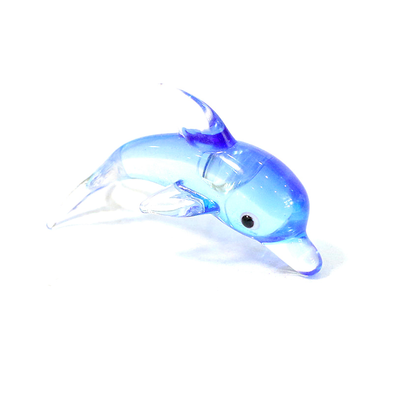 Murano Glass Dolphin Miniature - Aquarium Fish Dolphin 评论和价格