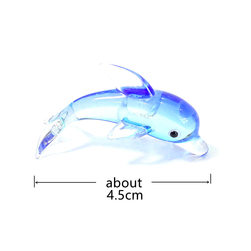 Murano Glass Dolphin Miniature - Aquarium Fish Dolphin 评论和价格