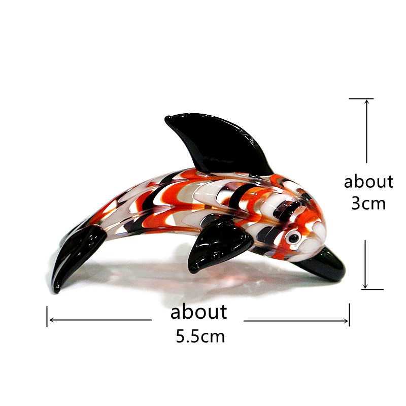 Murano Glass Dolphin Miniature - Aquarium Fish Dolphin 评论和价格