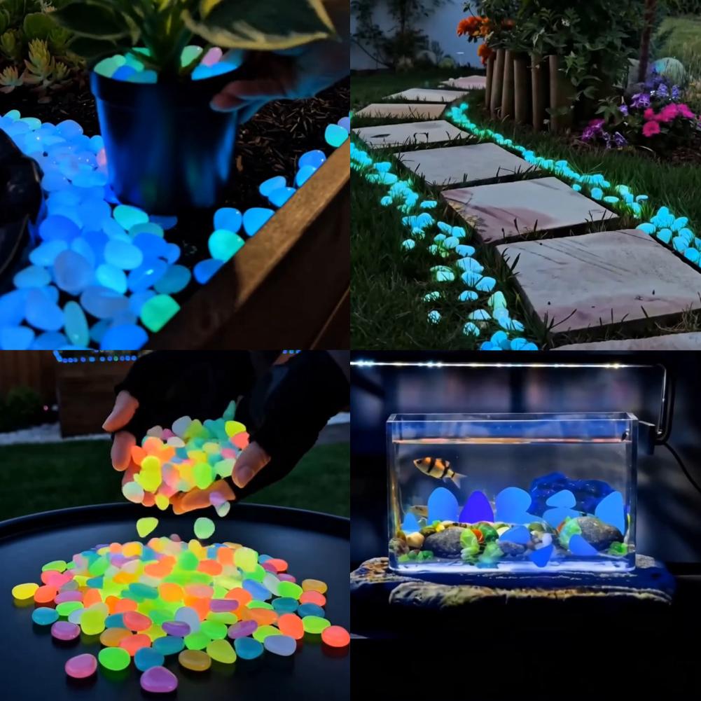 200/1000pcs Luminous Stones Gl - Aquarium Fish Home 评论和价格