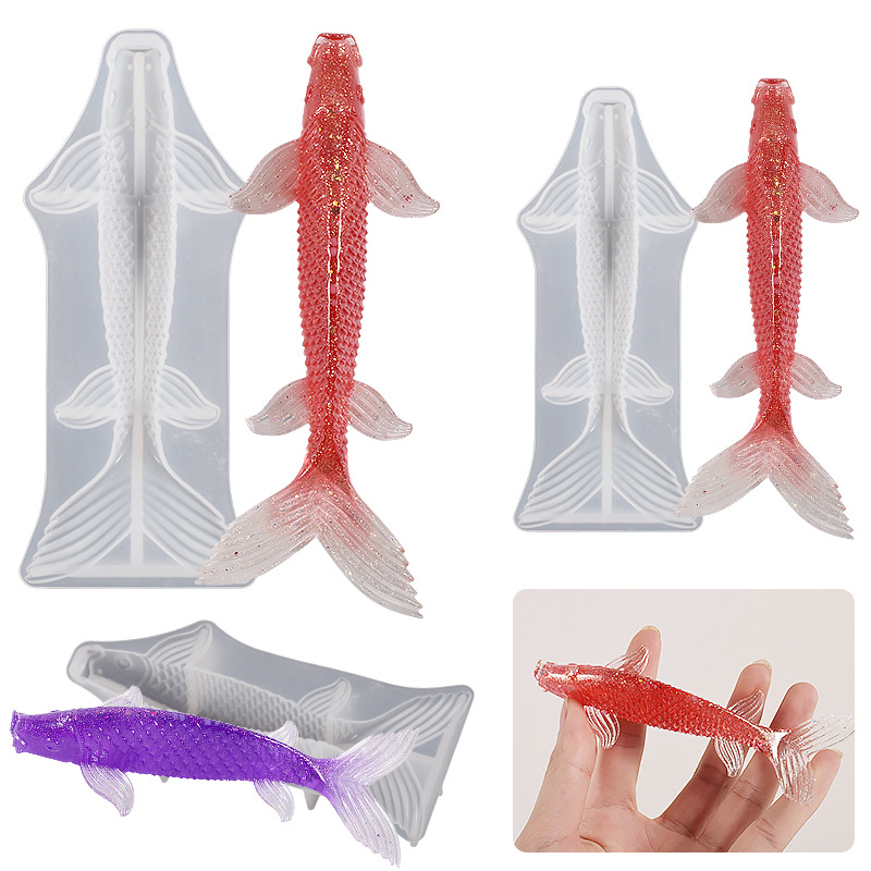 3D Koi Fish Shaped Epoxy Resin - Aquarium Fish Guppy 评论和价格