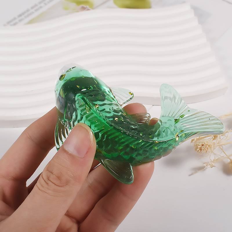 3D Koi Fish Shaped Epoxy Resin - Aquarium Fish Guppy 评论和价格