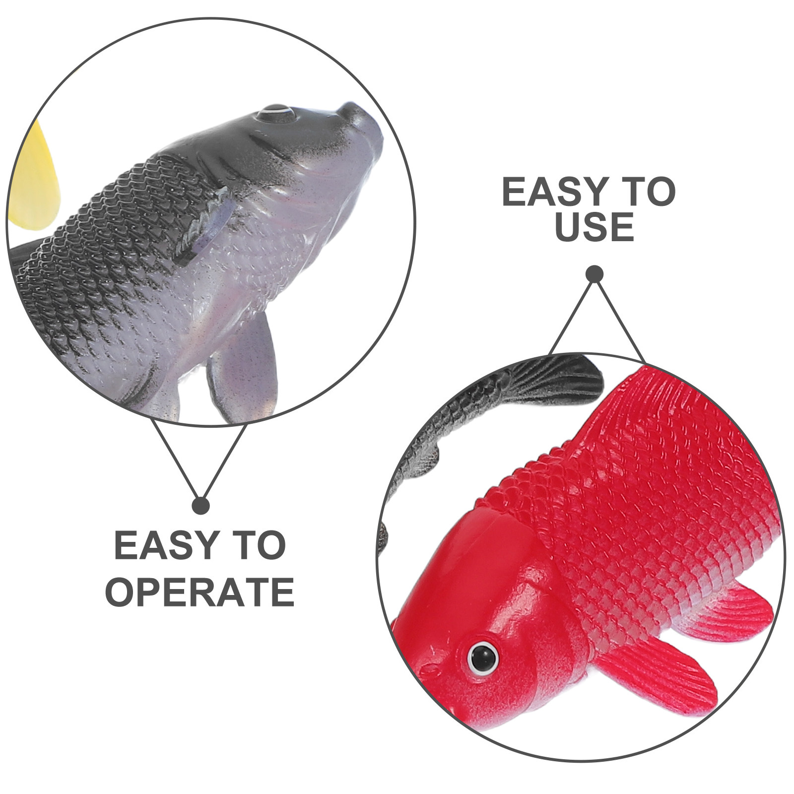 3pcs Fish Crafts Toys Realisti - Aquarium Fish Home 评论和价格