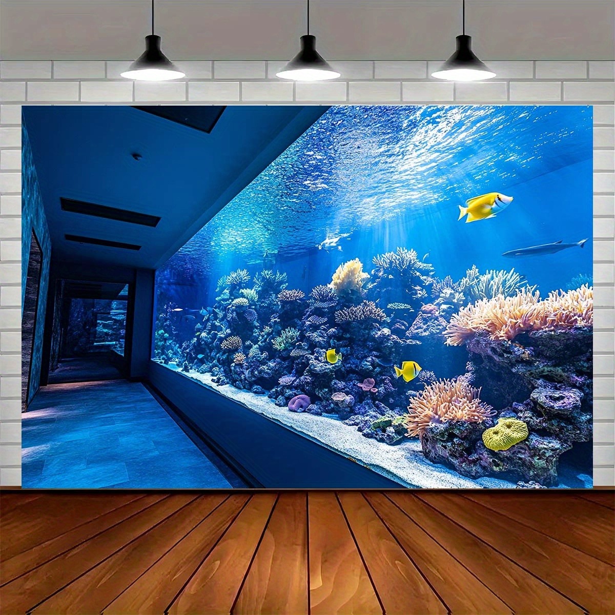 Vibrant Underwater Aquarium Ta - Aquarium Fish Home 评论和价格