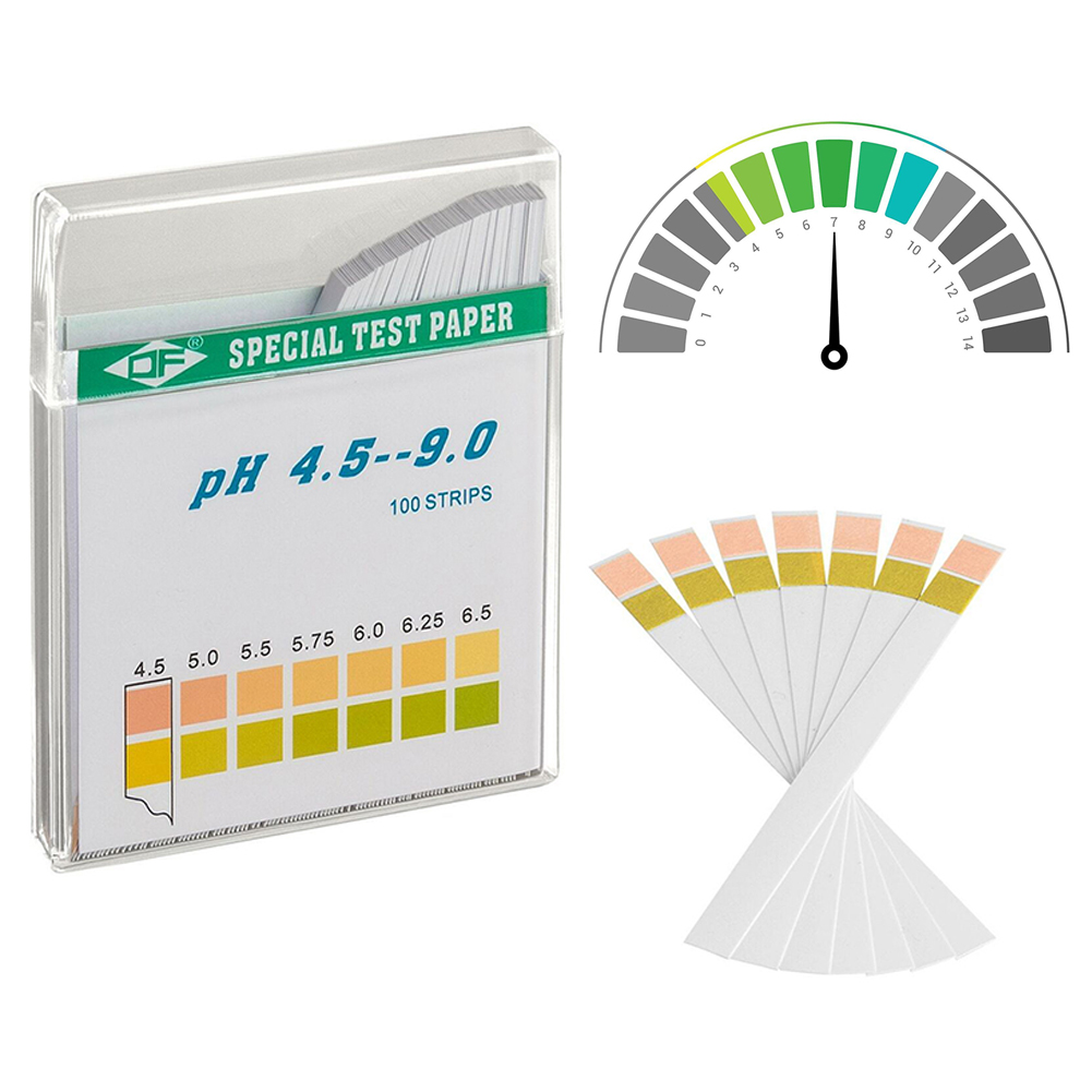 100Pcs PH Paper Strips Kit Hou - Aquarium Test Kit 评论和价格