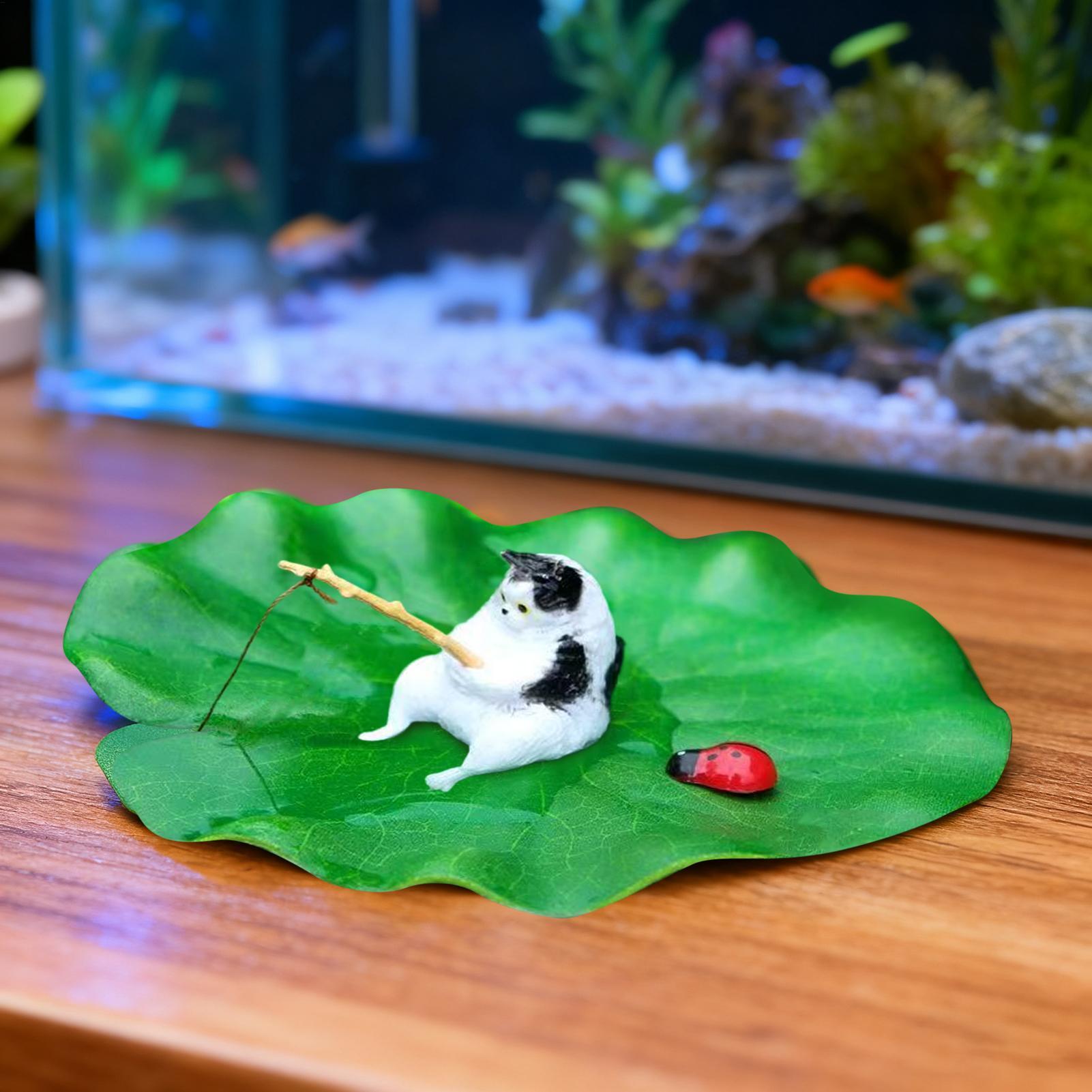 Aquarium Decor Floating Cat Fi - Aquarium Fish Escape 评论和价格