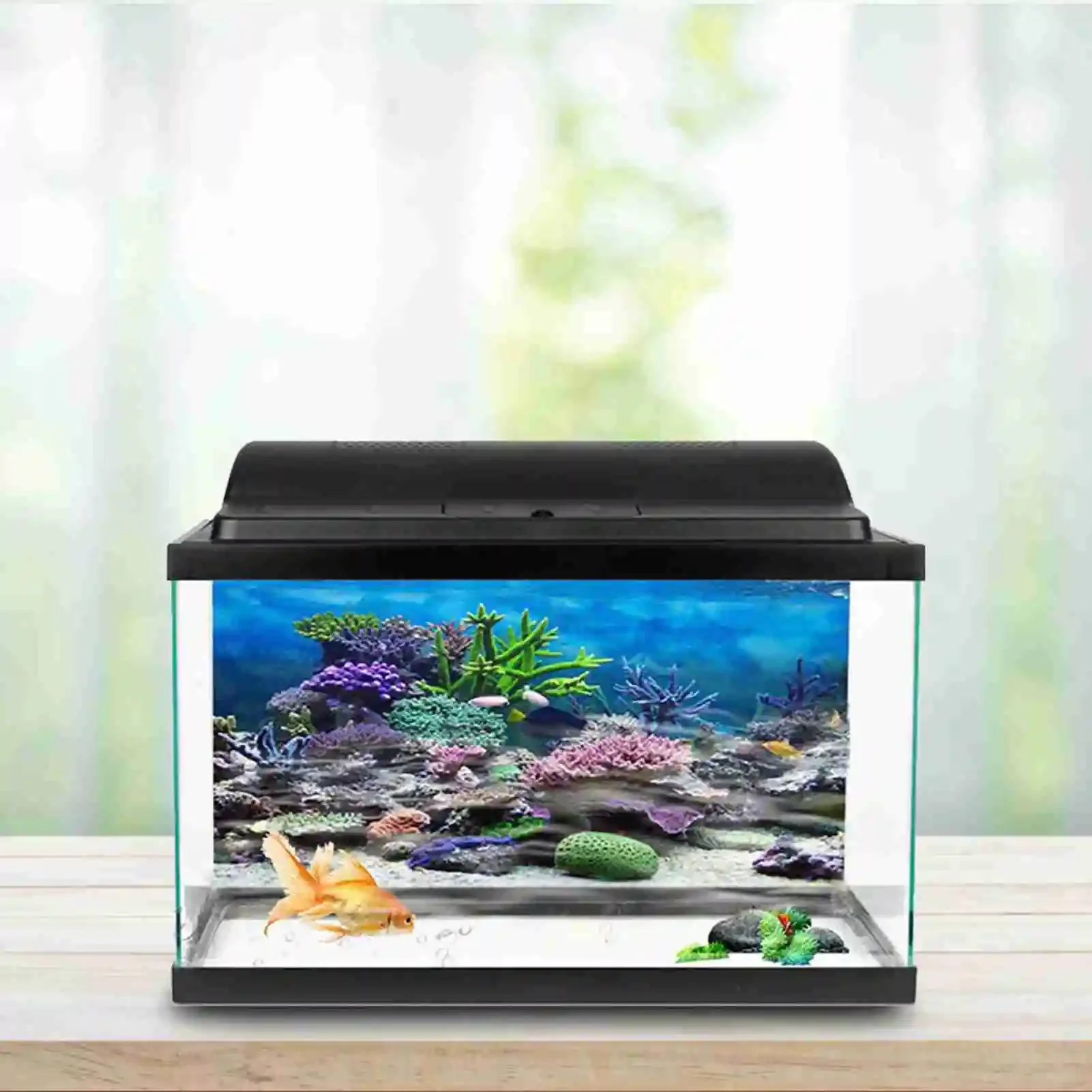 3D Aquarium Landscape Poster R - Aquarium Fish Wallpaper 评论和价格