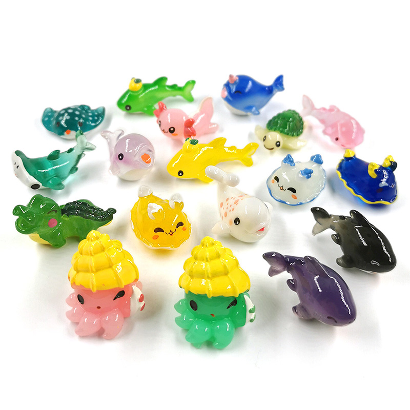 10Pcs Shark Whale Turtle Dolph - Aquarium Fish Dolphin 评论和价格