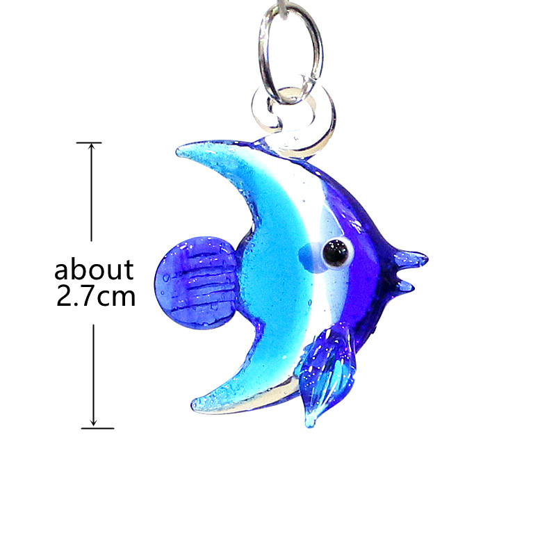 2pcs Mini Fish Glass Pendant C - Aquarium Fish And Supplies 评论和价格