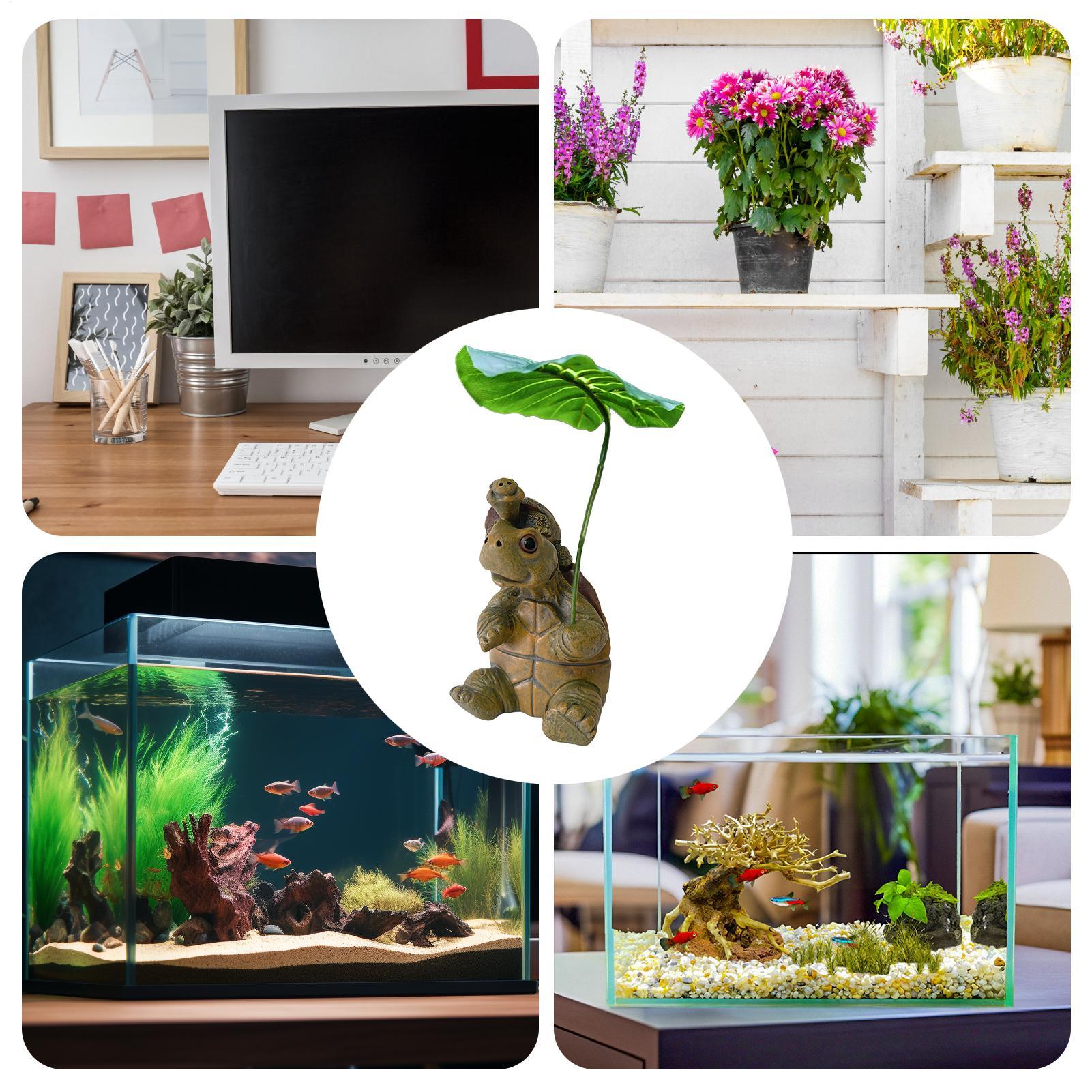 Turtle Figurine Fish Tank Deco - Aquarium Fish Home 评论和价格