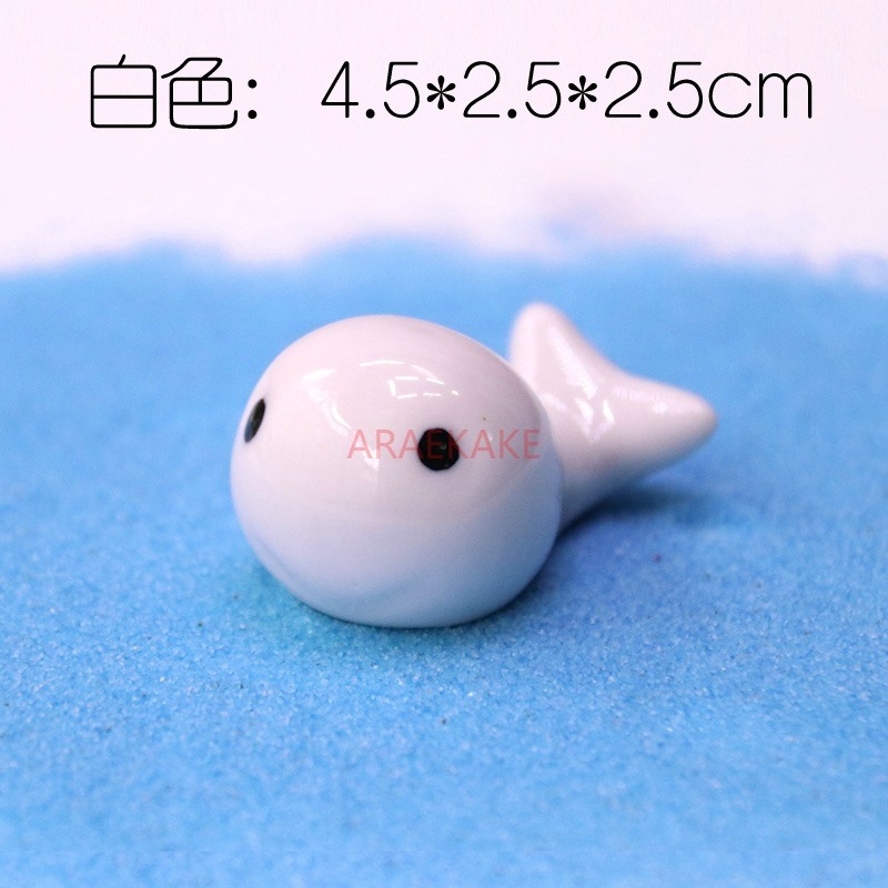 Whale and dolphin ceramic orna - Aquarium Fish Dolphin 评论和价格